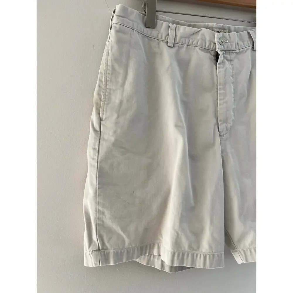 J. Crew 100% Cotton Casual Khaki Chino Shorts Size 38 SG